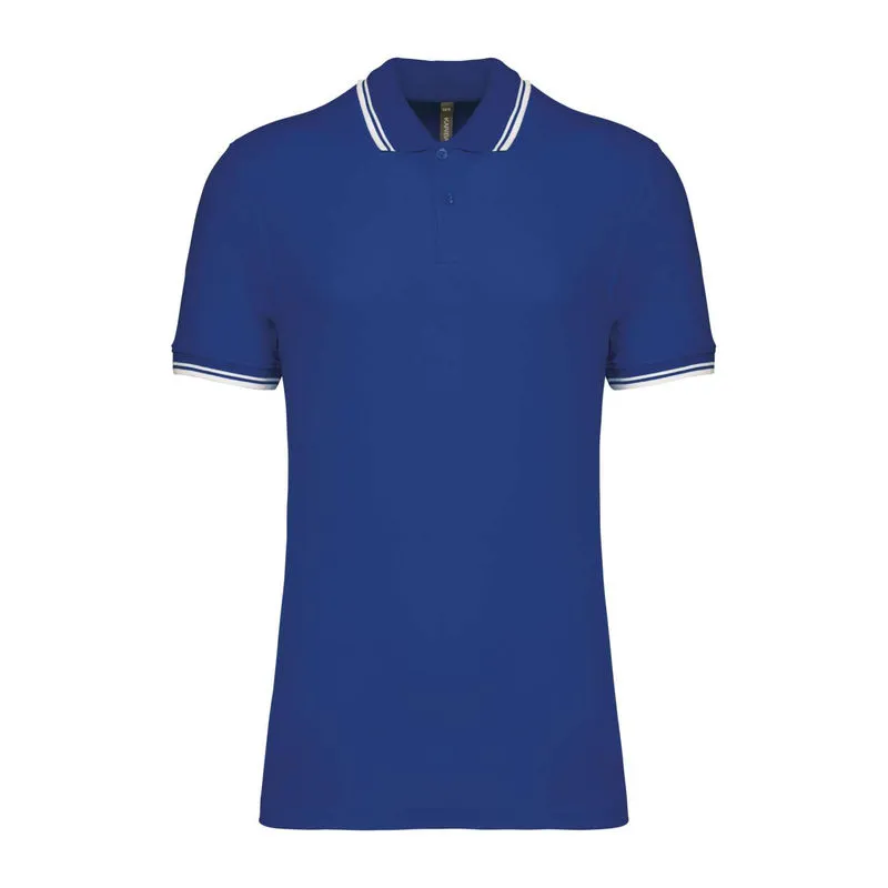 Men'S 2 Striped Short Sleeved Poloshirt