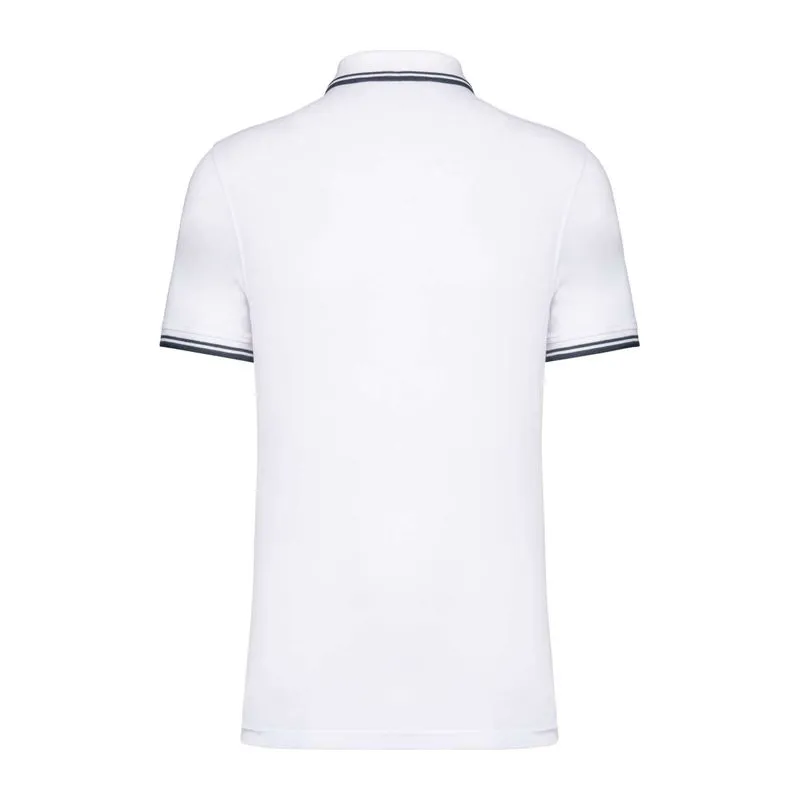 Men'S 2 Striped Short Sleeved Poloshirt