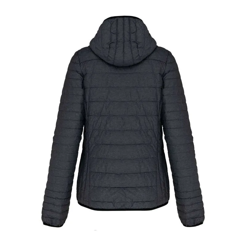 LADIES' LIGHTWEIGHT HOODED PADDED JACKET