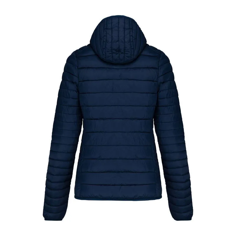 LADIES' LIGHTWEIGHT HOODED PADDED JACKET