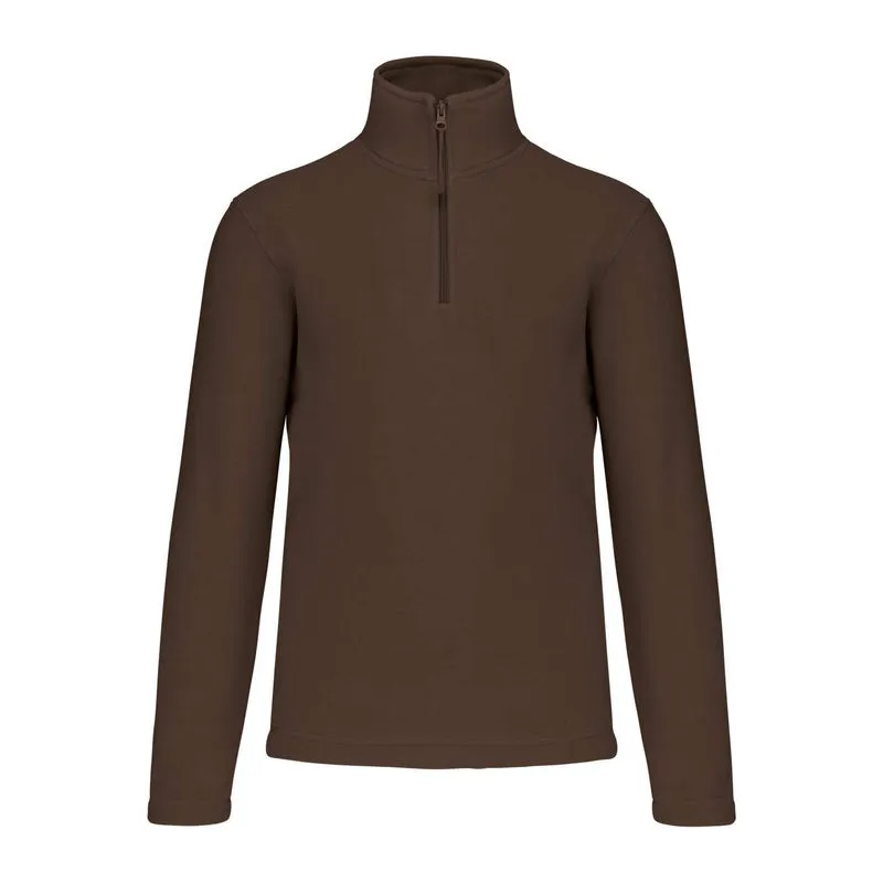 ENZO - ZIP NECK MICROFLEECE JACKET