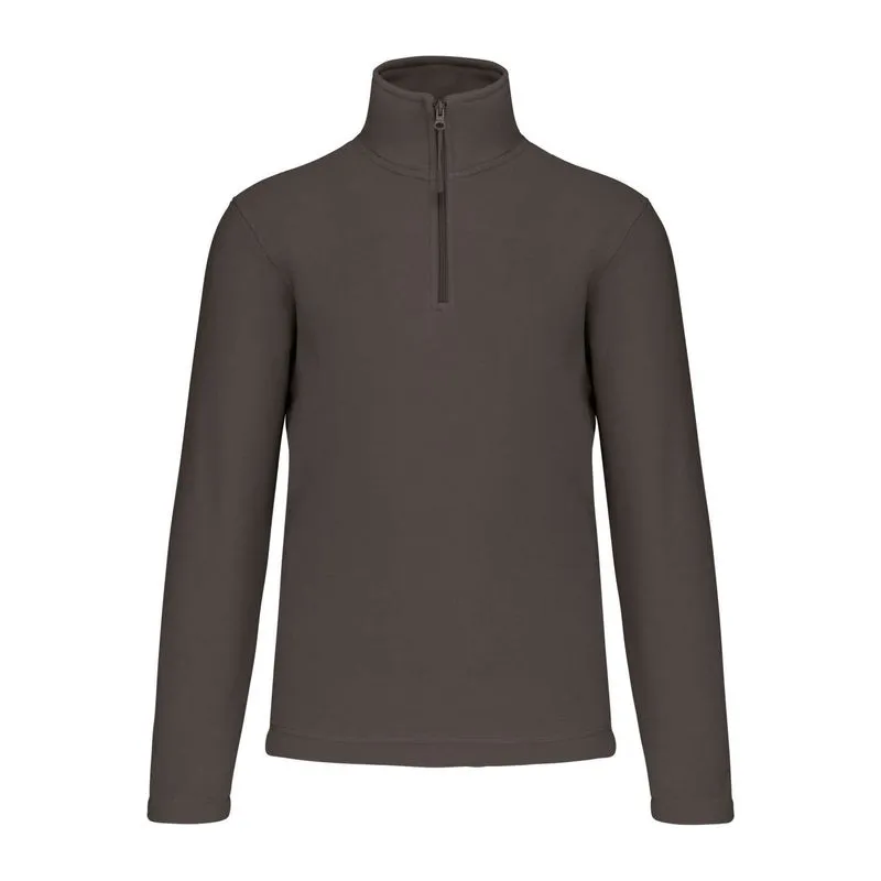 ENZO - ZIP NECK MICROFLEECE JACKET