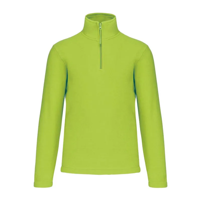 ENZO - ZIP NECK MICROFLEECE JACKET