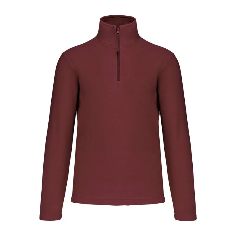 ENZO - ZIP NECK MICROFLEECE JACKET
