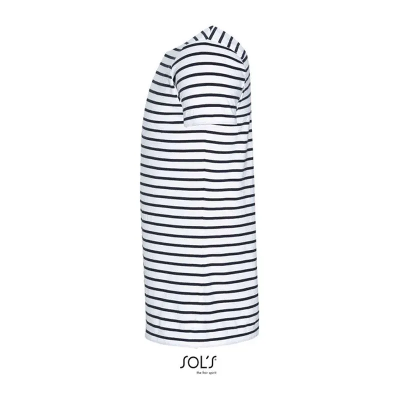 SOL'S MILES MEN - ROUND NECK STRIPED T-SHIRT