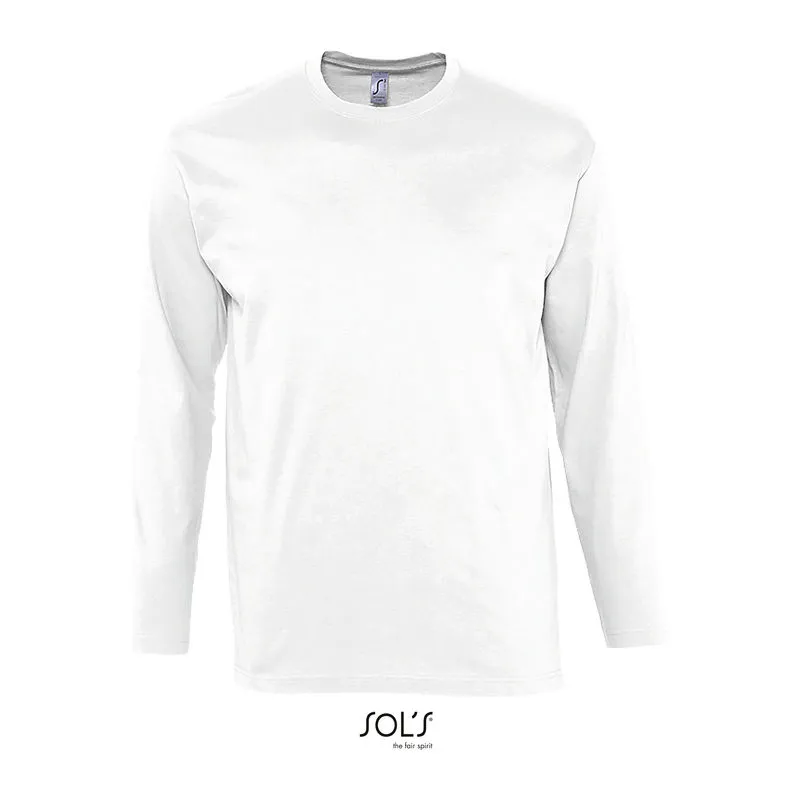 SOL'S MONARCH - MEN'S ROUND COLLAR LONG SLEEVE T-S