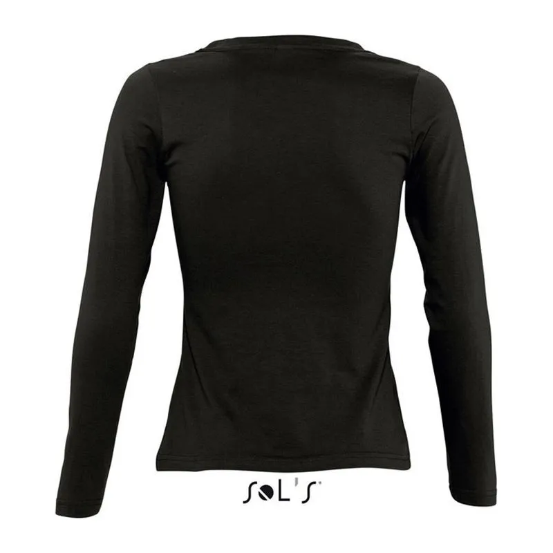SOL'S MAJESTIC - WOMEN'S ROUND COLLAR LONG SLEEVE 