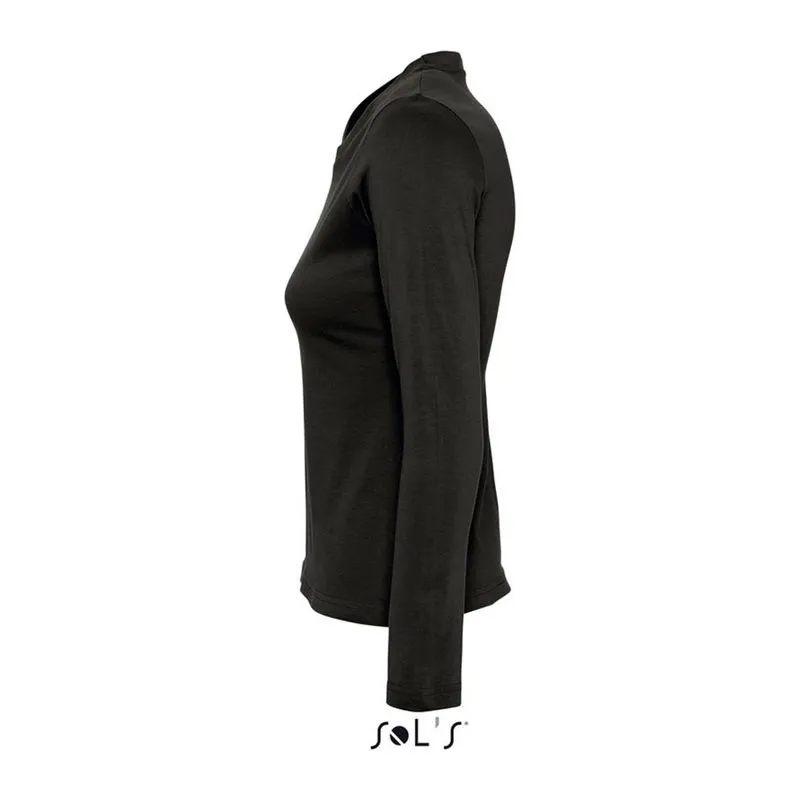 SOL'S MAJESTIC - WOMEN'S ROUND COLLAR LONG SLEEVE 