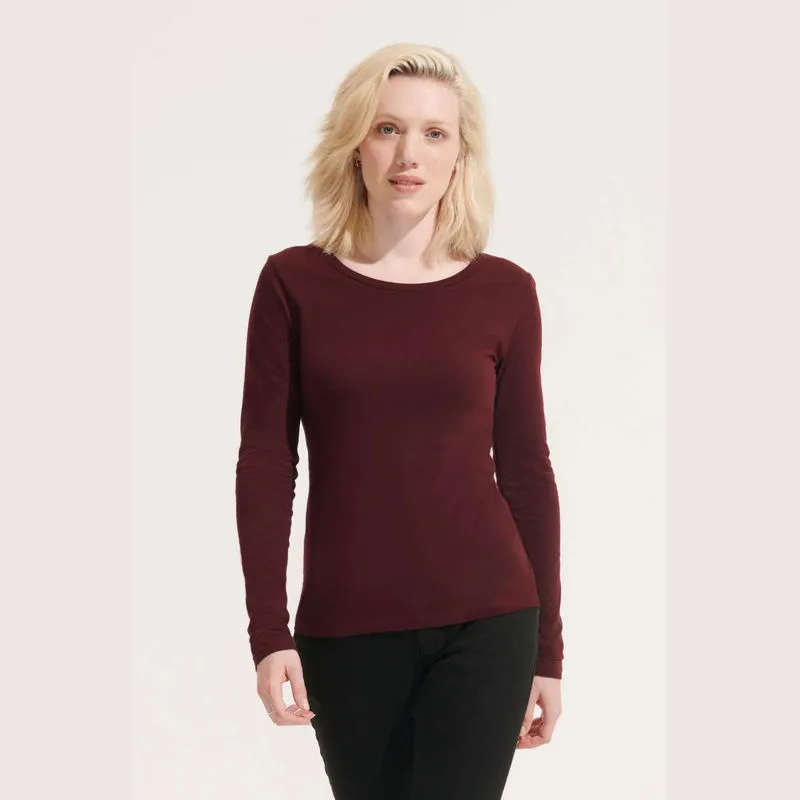 SOL'S MAJESTIC - WOMEN'S ROUND COLLAR LONG SLEEVE 