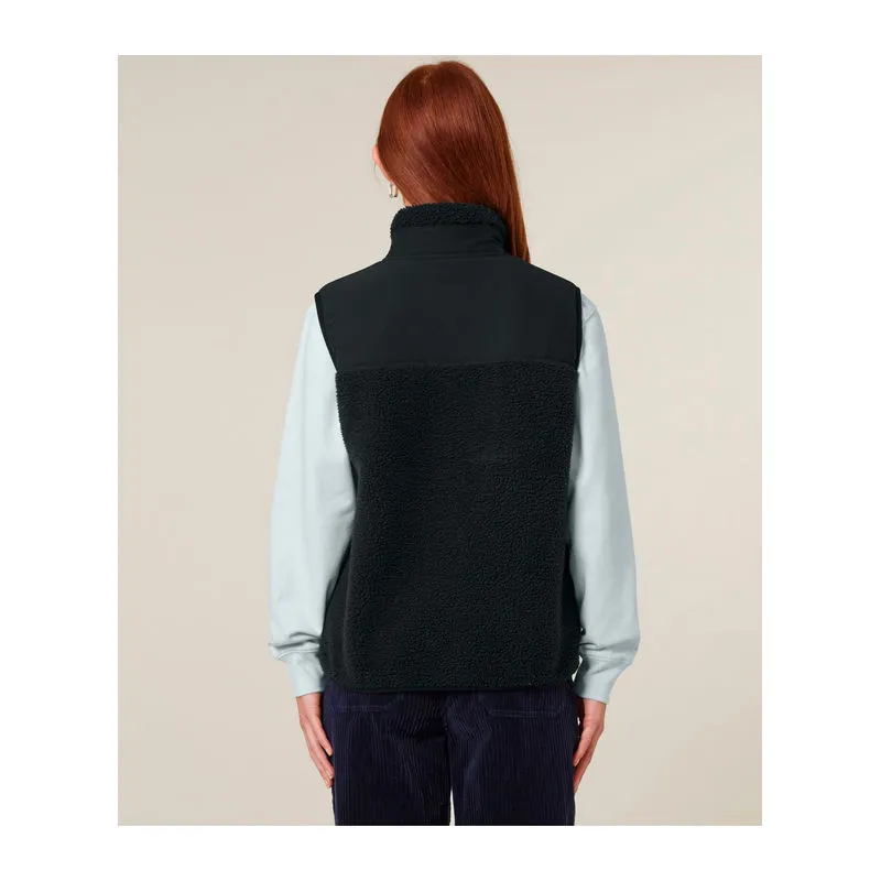 Liner unisex sleeveless sherpa jacket