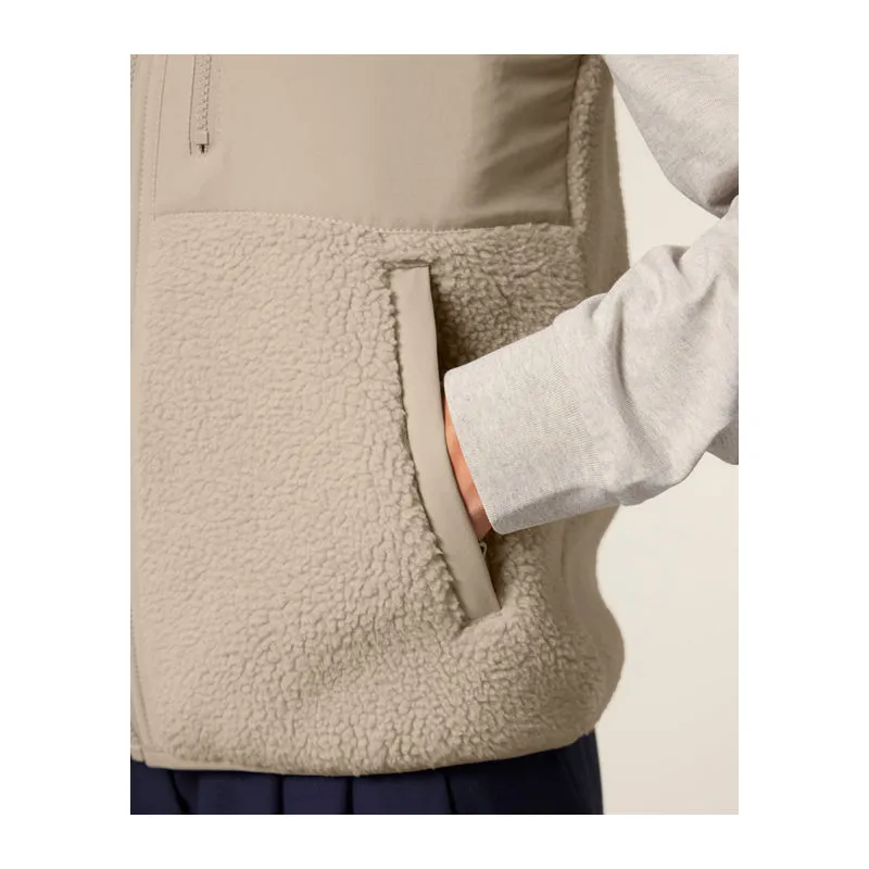 Liner unisex sleeveless sherpa jacket