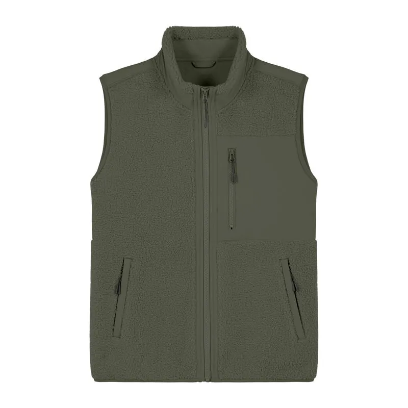 Liner unisex sleeveless sherpa jacket