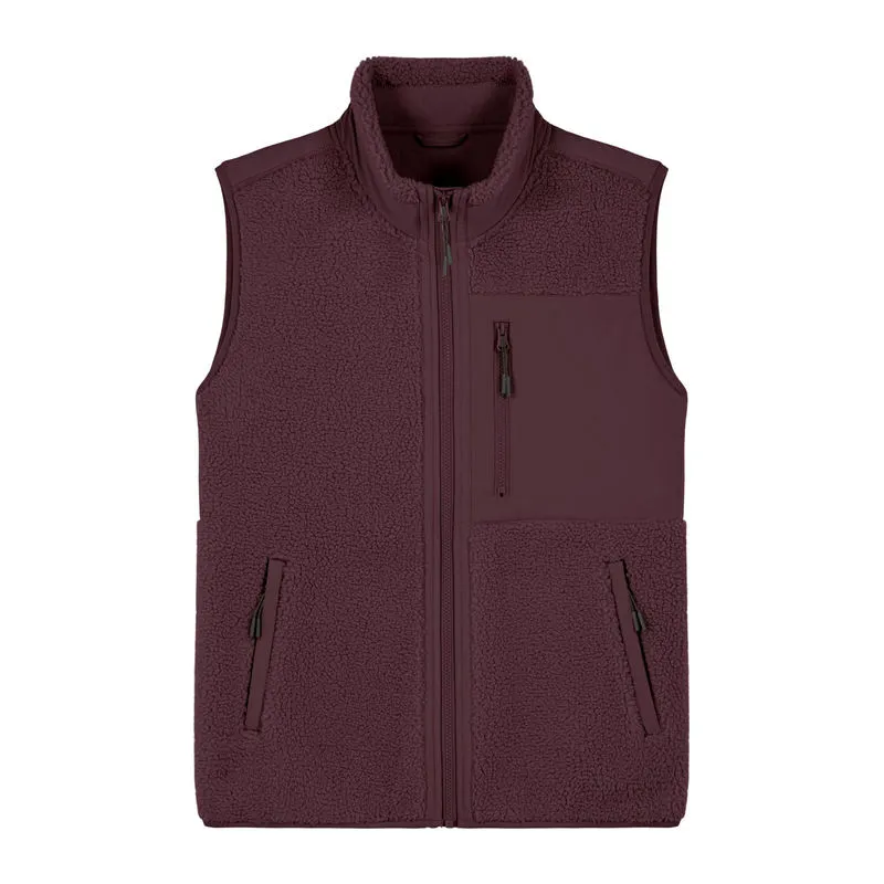 Liner unisex sleeveless sherpa jacket