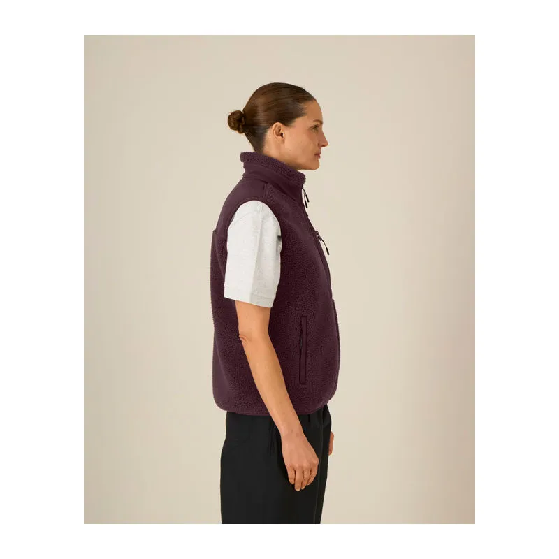 Liner unisex sleeveless sherpa jacket