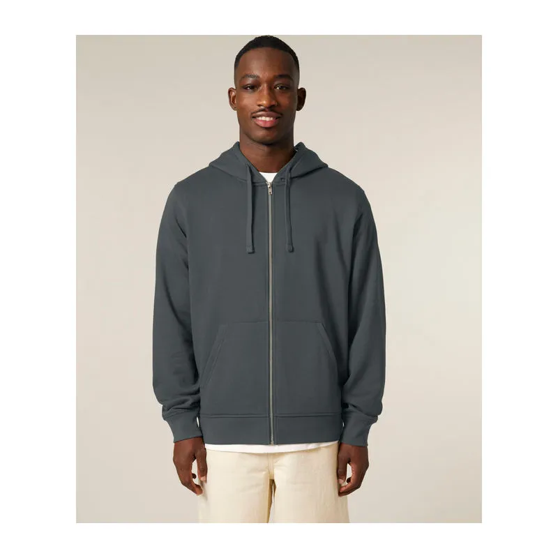 Mixer unisex zip-thru hoodie