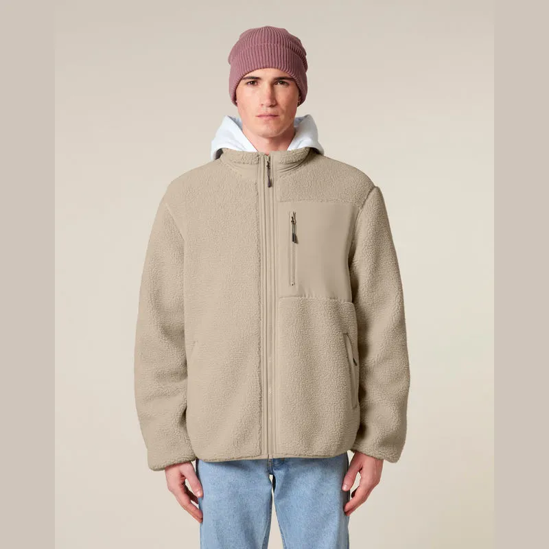 Brooker unisex relaxed fit sherpa jacket