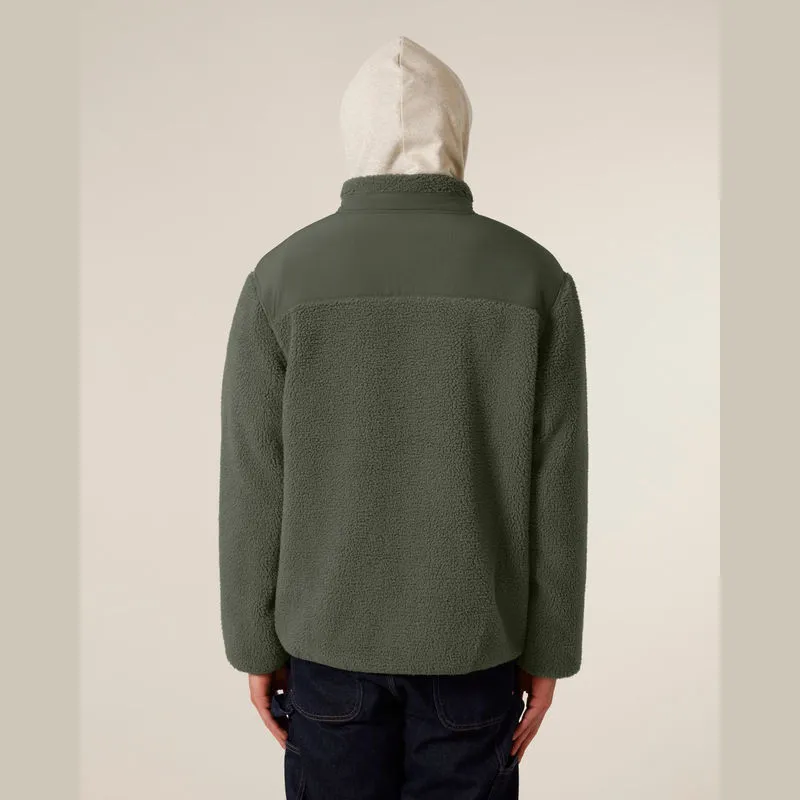 Brooker unisex relaxed fit sherpa jacket