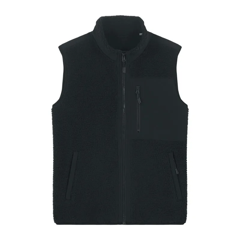 Liner unisex sleeveless sherpa jacket