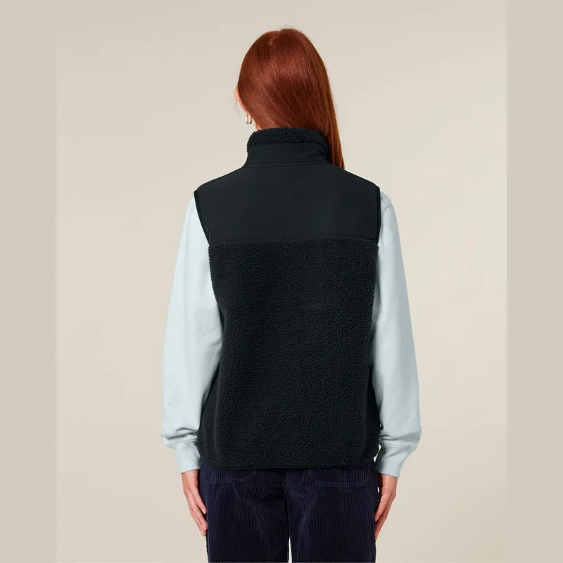Liner unisex sleeveless sherpa jacket