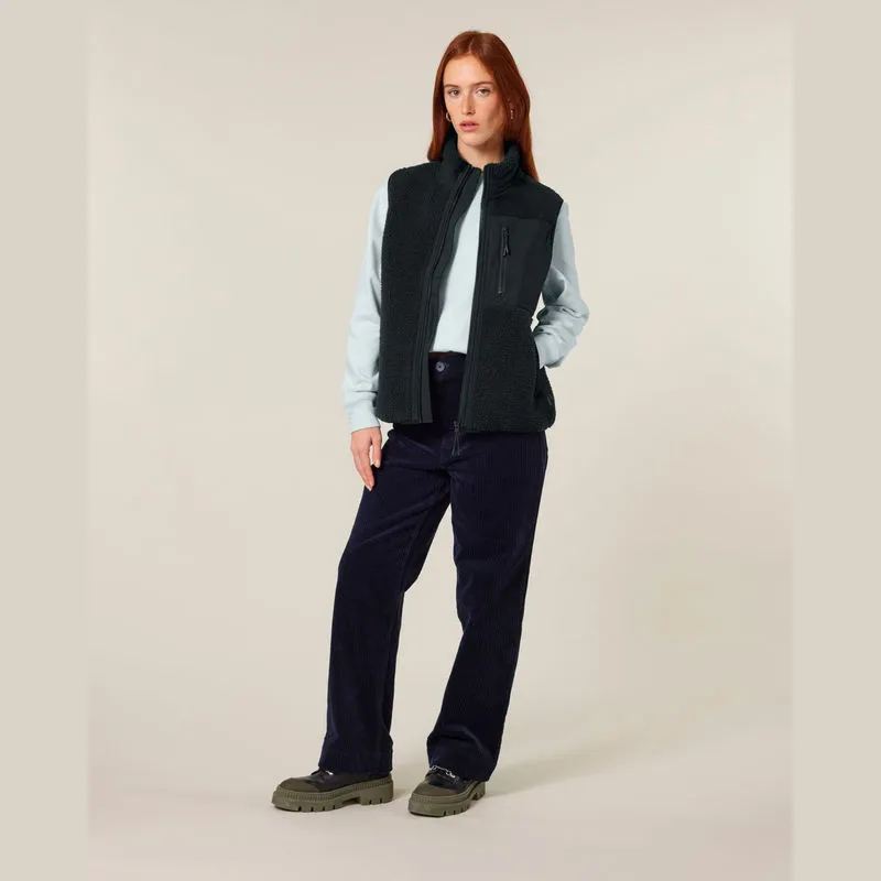 Liner unisex sleeveless sherpa jacket