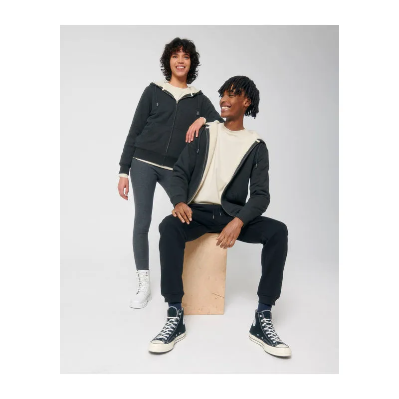 Hygger Sherpa unisex lined zip-thru hoodie