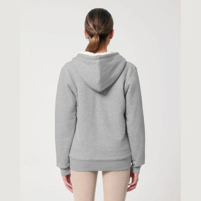 Hygger Sherpa unisex lined zip-thru hoodie